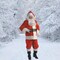 Rental Quality Santa Suit with Zippered Red Coat, Plush Trim, and Holiday Accessories